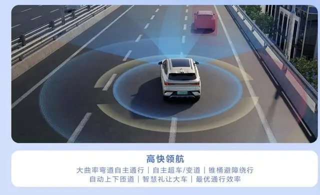 采用「純視覺」方案的特斯拉,在安全性上是絕對不如「激光雷達+視覺」的融合方案 (圖片來源:比亞迪官方)