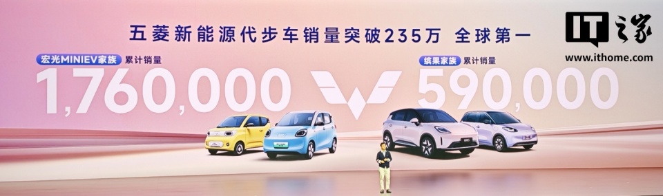 全球第一,五菱新能源代步車銷量突破 235 萬輛 圖片